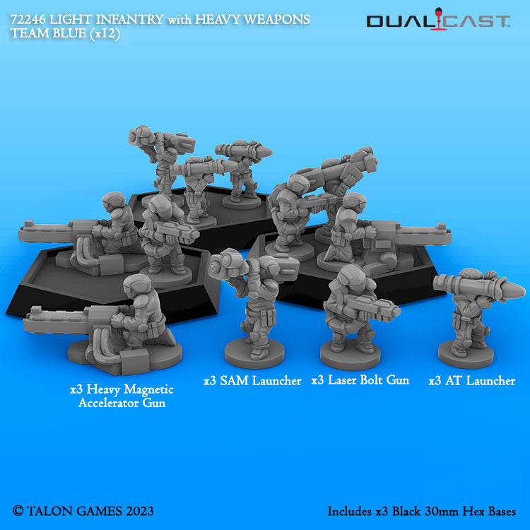 Reaper Miniatures Light Infantry Heavy Weapons - CAV Strike Operations N-Scale Mecha Figure