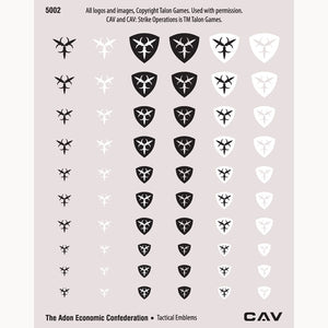 Talon Guild Emblems 5002 THE ADON ECONOMIC CONFEDERATION TACTICAL EMBLEMS – Talon Games