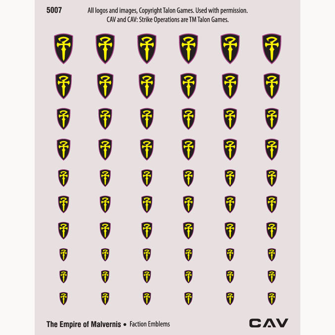 Talon Guild Emblems 5007 THE EMPIRE OF MALVERNIS EMBLEMS – Talon Games