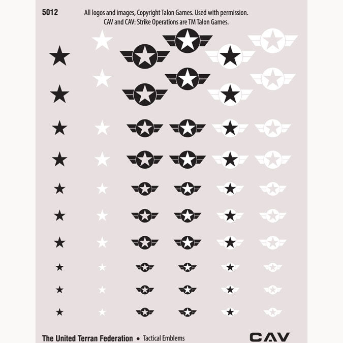 5012 THE UNITED TERRAN FEDERATION TACTICAL EMBLEMS